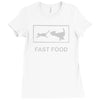 fast food funny Ladies Fitted T-Shirt