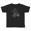 shark riding bicycle bike funny Toddler T-shirt
