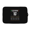 santa gemini christmas ugly t shirts Laptop sleeve