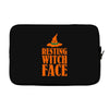 resting witch face Laptop sleeve