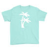 palm tree sticker vinyl decal tropical island beach ocean wall car win Youth Tee
