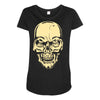 dead halloween head Maternity Scoop Neck T-shirt