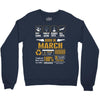 born march multitasking problem solving Crewneck Sweatshirt