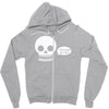 i live inside your face skull Zipper Hoodie
