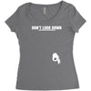 don't look down Women's Triblend Scoop T-shirt