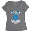 Natural 1   Orc Blue Edition Women's Triblend Scoop T-shirt