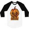 mad halloween pumpkin 3/4 Sleeve Shirt