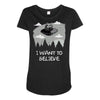 i want to believe in kang and kodos Maternity Scoop Neck T-shirt