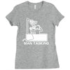 man tasking Ladies Fitted T-Shirt