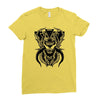 demon wolf Ladies Fitted T-Shirt