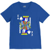 party king design funny humor cool graph baseball V-Neck Tee