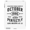 legends were born in october genuıne 1996 qualıty one kind of aged l iPad 3 and 4 Case