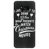 drink wine &amp; watch christmas movies Samsung Galaxy S8 Case