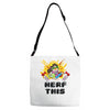 gamer gremlin stole pog Adjustable Strap Totes
