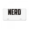 nerd (3) License Plate