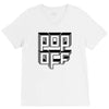 pop off square V-Neck Tee