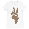 peace to africa Ladies Fitted T-Shirt