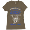 I Don't Need Therapy Just to Go Paragliding Ladies Fitted T-Shirt