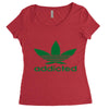 addicted ~ mens funny Women's Triblend Scoop T-shirt