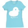 bjork duck diva indie rock band singer Ladies Fitted T-Shirt