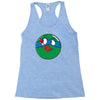 who watches the pizza Racerback Tank