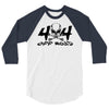 4x4 big skull head  off road 3/4 Sleeve Shirt