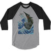 kaiju wave 3/4 Sleeve Shirt