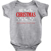 all i want for christmas is you Baby Onesie