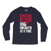 donating blood one mosquito funny Long Sleeve Shirts