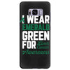 i wear emerald green for liver cancer awareness Samsung Galaxy S8 Plus Case