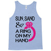 sun, sand &amp; a ring on my hand Tank Top