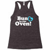 Bun in the Oven with Heart Baby Boy Racerback Tank
