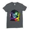 astro cat Ladies Fitted T-Shirt