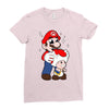 mario licking toad Ladies Fitted T-Shirt