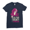 hair stylist virginity Ladies Fitted T-Shirt