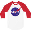 santa nasa 3/4 Sleeve Shirt