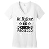 drinking prosecco Women's V-Neck T-Shirt