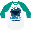 Cookie Monster 3/4 Sleeve Shirt