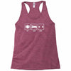 v1 eat sleep code Racerback Tank