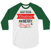 may your christmas be merry &amp; bright 3/4 Sleeve Shirt
