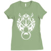 fenrir wolf motif Ladies Fitted T-Shirt