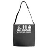 sex weights and protein shakes Adjustable Strap Totes