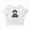 pirate panda Crop Top