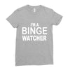 binge watcher Ladies Fitted T-Shirt
