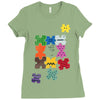 puzzled Ladies Fitted T-Shirt