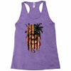 skull us flag Racerback Tank
