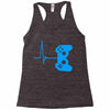 game heart beat Racerback Tank
