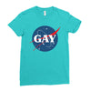 Nasa Parody Gay Ladies Fitted T-Shirt