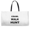 crawl walk hunt Weekender Totes