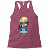drinking beer Racerback Tank